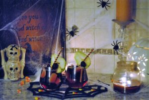 halloween decor, halloween sangria, spooky sangria